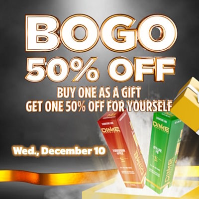 BOGO 50% off - buy one as a gift, get one 50% off for yourself. Wed, December 10