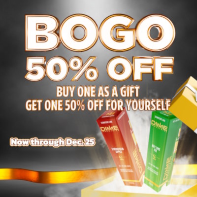 BOGO 50% off - buy one as a gift, get one 50% off for yourself all the way to December 25!