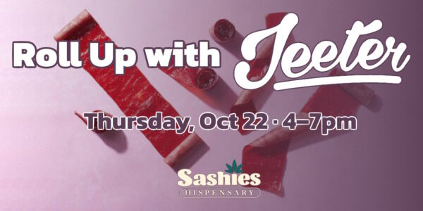 Roll Up with Jeeter - Thursday October 22 4-7 pm